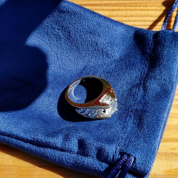 Swarovski Crystal Ring, Gold Plated, Swan Signed, Size 9 - Picture 11 of 16